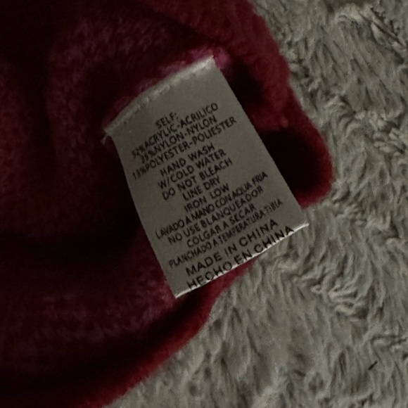 Flower Sherpa knit sweater BNWT - Picture 8 of 8